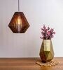Plazo Brown Wooden Hanging Light