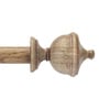 Brown Iron Solid (144 Inches) Curtain Rod with Accessories