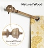 Brown Iron Solid (144 Inches) Curtain Rod with Accessories