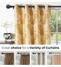 Brown Iron Solid (144 Inches) Curtain Rod with Accessories