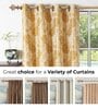 Brown Iron Solid (144 Inches) Curtain Rod with Accessories