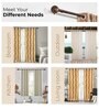 Brown Iron Solid (66 Inches) Curtain Rod with Accessories