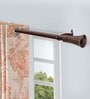 BrownIron Solid (66 Inches) Curtain Rod with Accessories (Pack of 2)