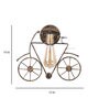 Waitara Metal Novelty Wall Light (Brown)