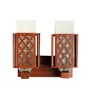 Elona Brown Wood Wall Sconces