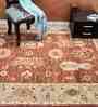 Traditional Pattern Wool Hand Knotted 6 x 9 Feet Carpet