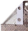 Brown Jacquard Traditional Light Filtering Eyelet 9 Feet Door Curtains (2 Pc)