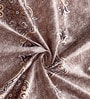 Brown Jacquard Traditional Light Filtering Eyelet 9 Feet Door Curtains (2 Pc)