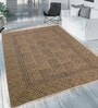 Brown Jute 4 ft X 6 ft Hand Woven Dhurrie