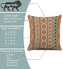Brown Jute Abstract 16x16 inches Cushion Covers (Pack of 2)