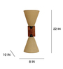 Terzo Wooden Novelty Wall Light (Natural Wood)