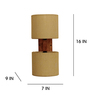 Tesca Wooden Novelty Wall Light (Natural Wood)