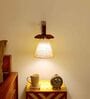 Twirl Brown Solid Wood Wall Sconces