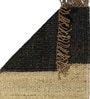 Brown Jute Reversible Hand Woven 4 x 2 Feet Dhurrie