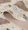Brown Kids Polyester 3 ft x 5 ft Machine Made Carpet