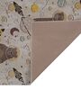 Brown Kids Polyester 4 ft x 6 ft Machine Made Carpet