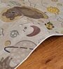 Brown Kids Polyester 9 ft x 12 ft Machine Made Carpet