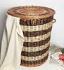 Laundry Basket With Lid,Clothes Storage Basket,Wicker Laundry Clothes Basket