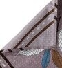 Brown Floral 300 TC Cotton Blend Single Bed Sized Bed Sheets With 1 Pillow Cover