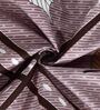 Brown Floral 300 TC Cotton Blend Single Bed Sized Bed Sheets With 1 Pillow Cover