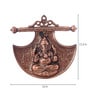 Wrought Iron Lord Ganesha Wall Art In Brown