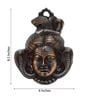 Brown Lord Shiva Metal Wall Hanging