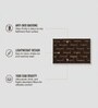 Brown Geometric Microfiber 24X16 Inches Anti-Skid Door Mat