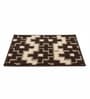 Brown Abstract Microfiber 24X16 Inches Anti-Skid Door Mat