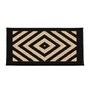 Brown Geometric Microfiber 24X16 Inches Anti-Skid Door Mat