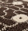 Brown Floral Microfiber 24X16 Inches Anti-Skid Door Mat