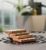 Brown Mango Wood (Set of 4) Resin Coasters