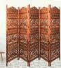Brown Mango Wood Premium And Mdf Handmade Room Dividers (Set Of 5)