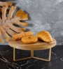Classic Brown Solid Wood Cake Stand