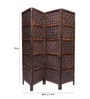 Solid Wood Gary Room Divider In Brown Colour