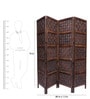 Solid Wood Gary Room Divider In Brown Colour
