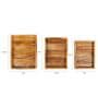 Brown Mango Wood Naturally Burnt Design Serving Trays