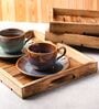 Brown Mango Wood Naturally Burnt Design Serving Trays
