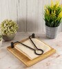 Natural Brown Mango Wood Paper & Tissue Holder
