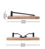 Natural Brown Mango Wood Paper & Tissue Holder