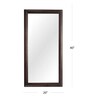 Brown Mango Wood Rectangle Manor Wall Mirror