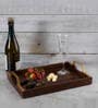 Brown Mango Wood Rectangular Serving Tray