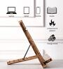Brown Mango Wood Rustic Laptop & Book Stand
