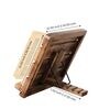 Brown Mango Wood Rustic Laptop & Book Stand