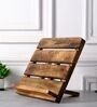 Brown Mango Wood Rustic Laptop & Book Stand