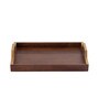 Brown Mango Wood Rectangular Serving Tray