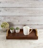 Brown Mango Wood Rectangular Serving Tray