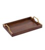 Brown Mango Wood Rectangular Serving Tray