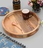 Mango Wood Round Serving Tray