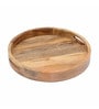Mango Wood Round Serving Tray