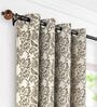 Brown Matte 36 Inch expandable to 66 Inch Iron Curtain Rod with Brackets